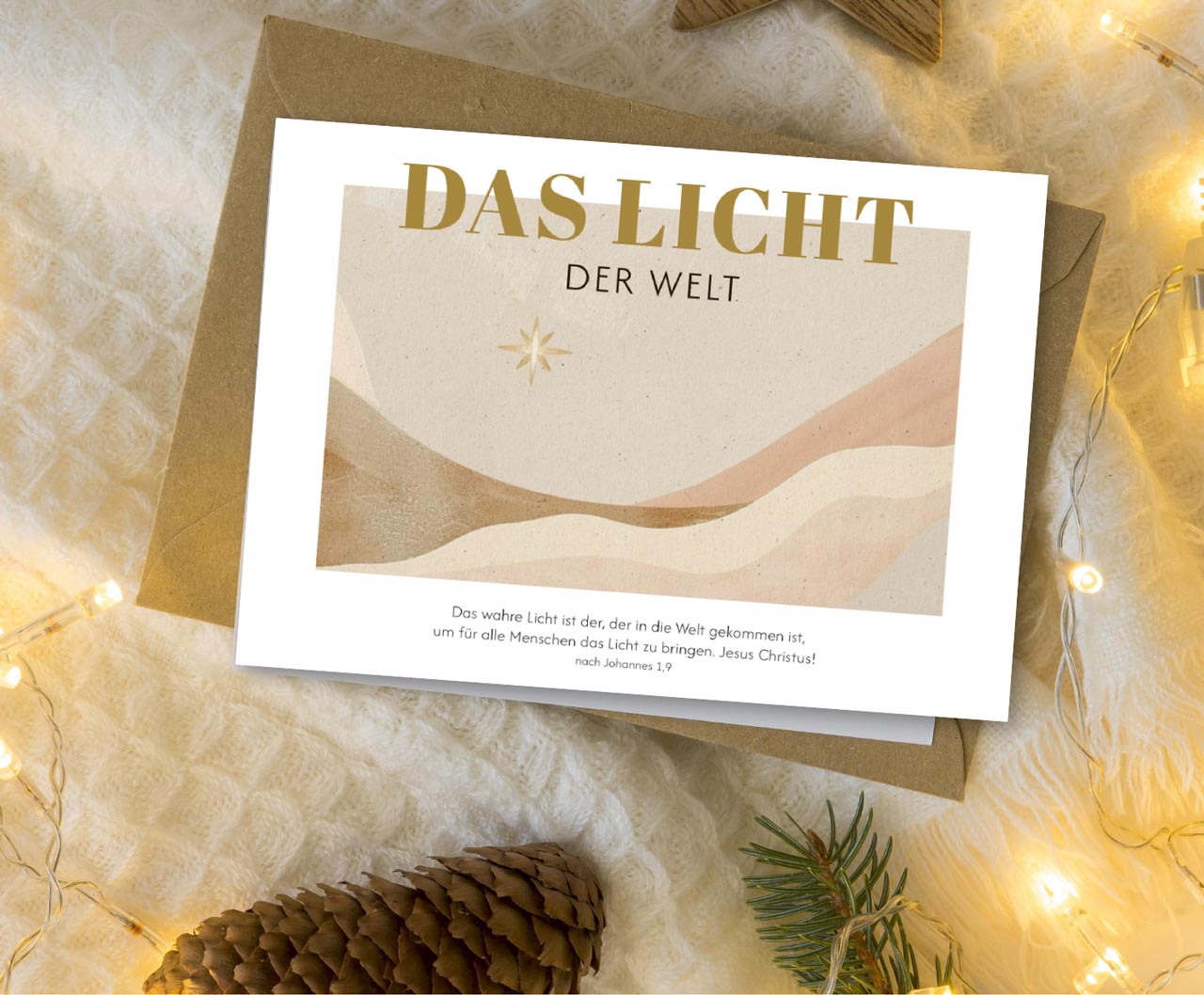 Faltkarte Das Licht der Welt