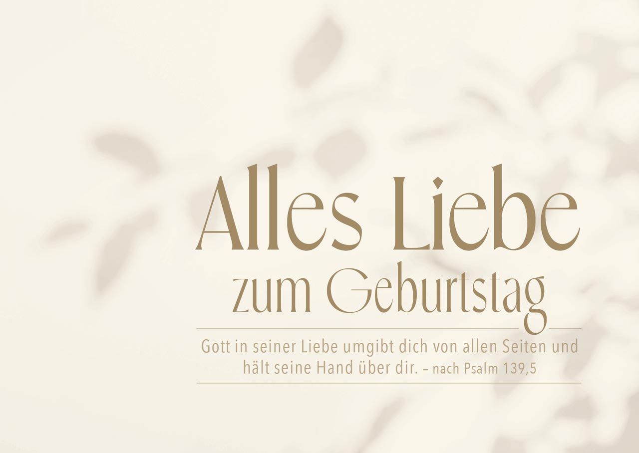 Postkarte Alles Liebe zum Geburtstag