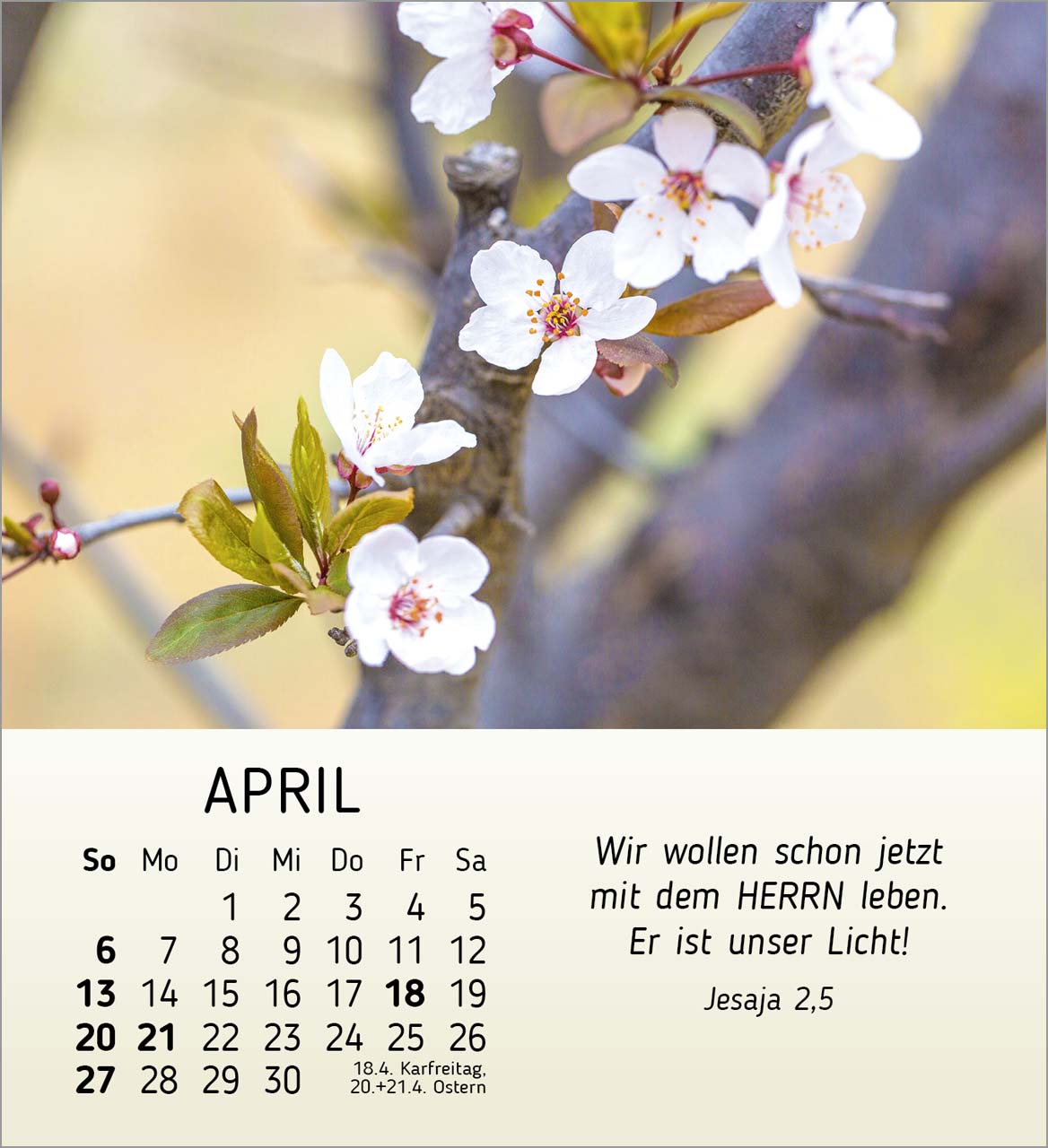 Ich wünsche dir Freude Tischkalender