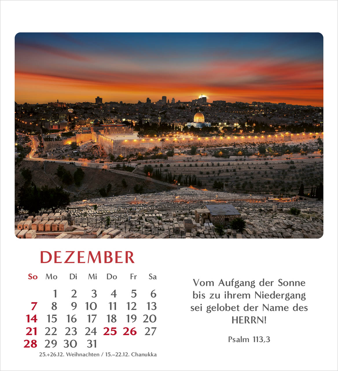 Geliebtes Israel Tischkalender