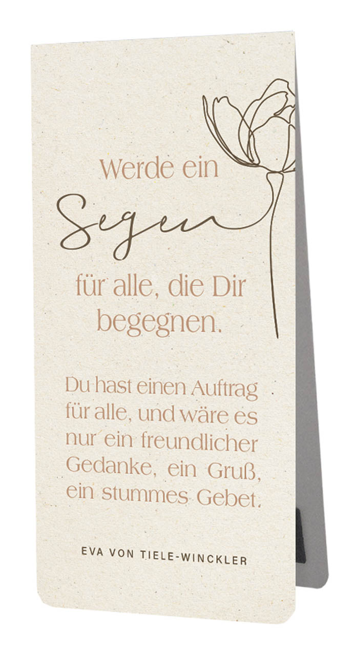 Magnetlesezeichen Werde ein Segen