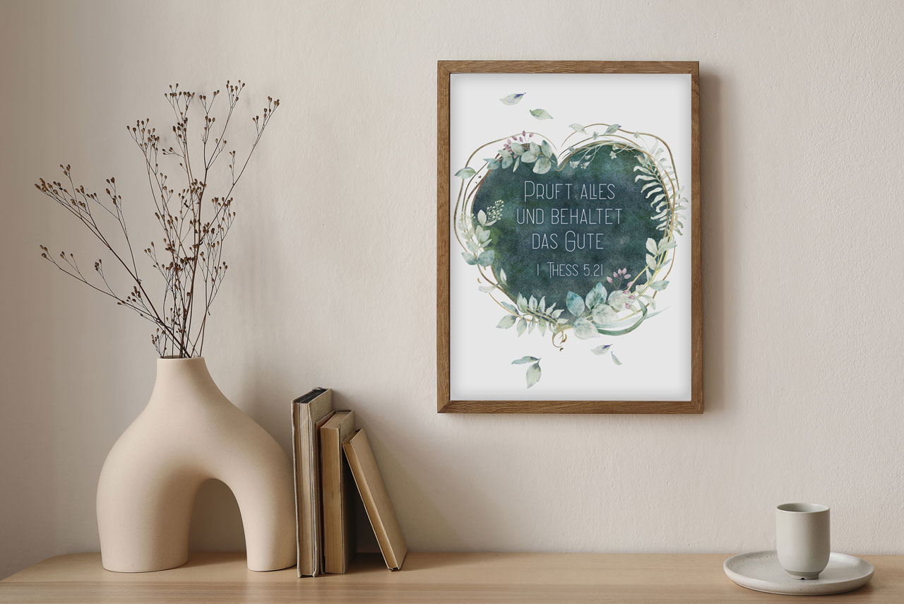 Poster Jahreslosung 2025 Pflanzen A3