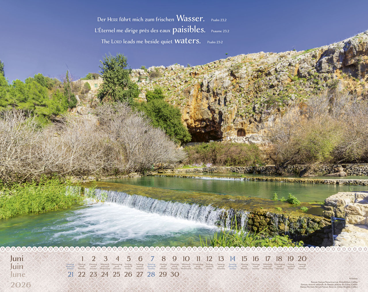 Israel Shalom 2026 - Wandkalender Israel Shalom 2026 - Wandkalender