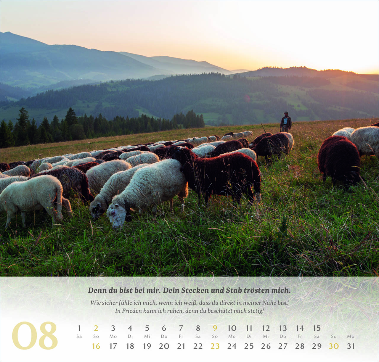 Psalm 23 Wandkalender 2026