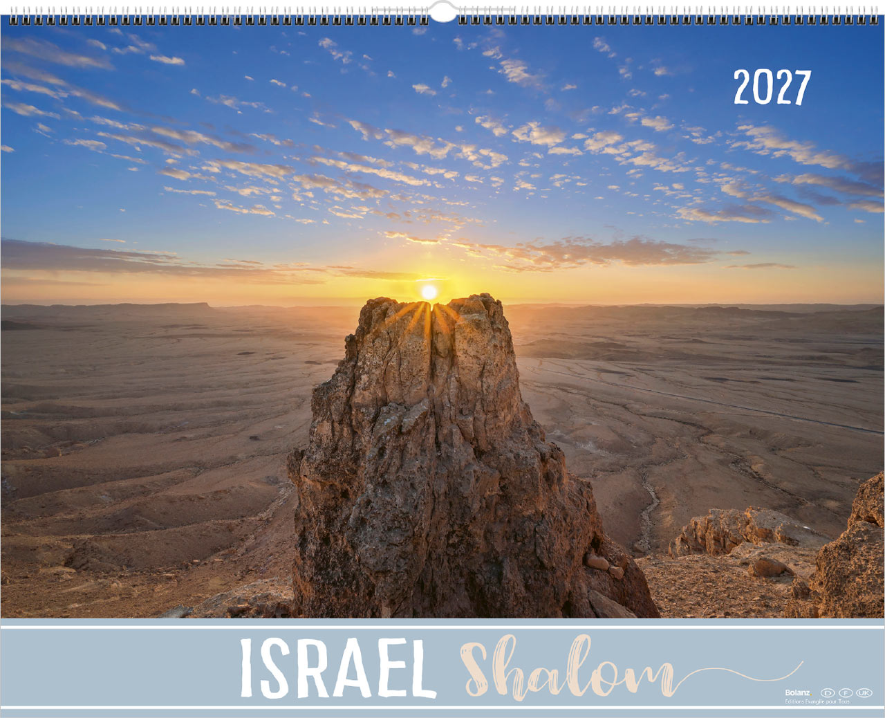 Israel Shalom 2027 – Super-Wandkalender