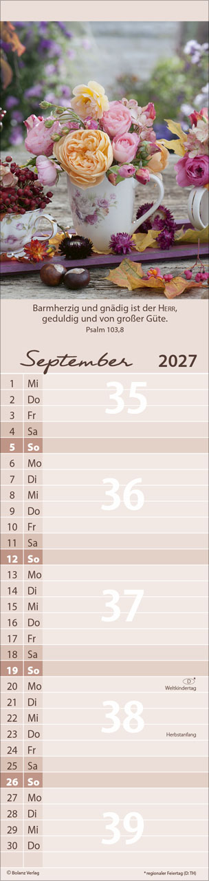 Von Mir zu Dir 2027 – Streifenterminkalender