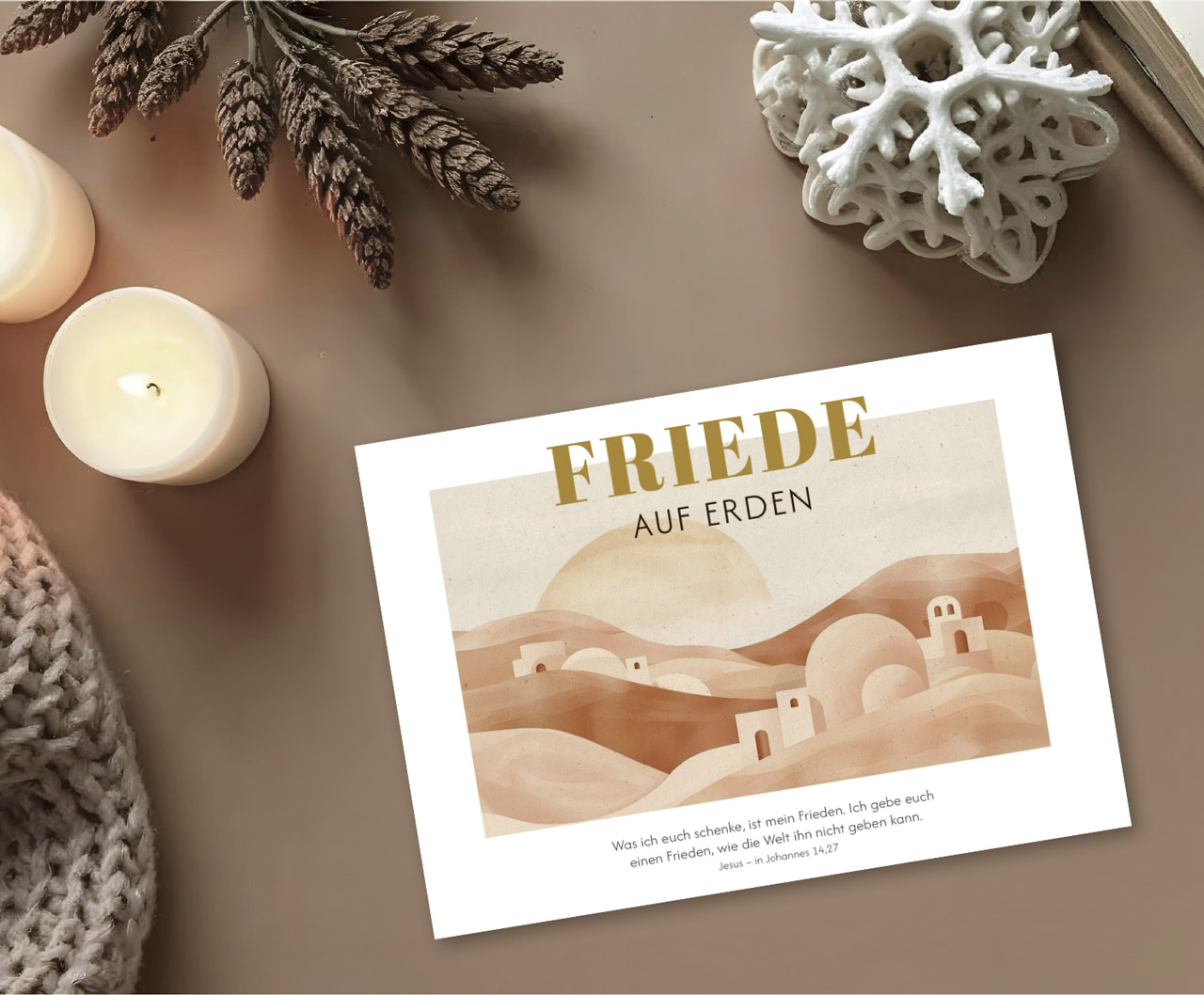 Postkarte Friede auf Erden