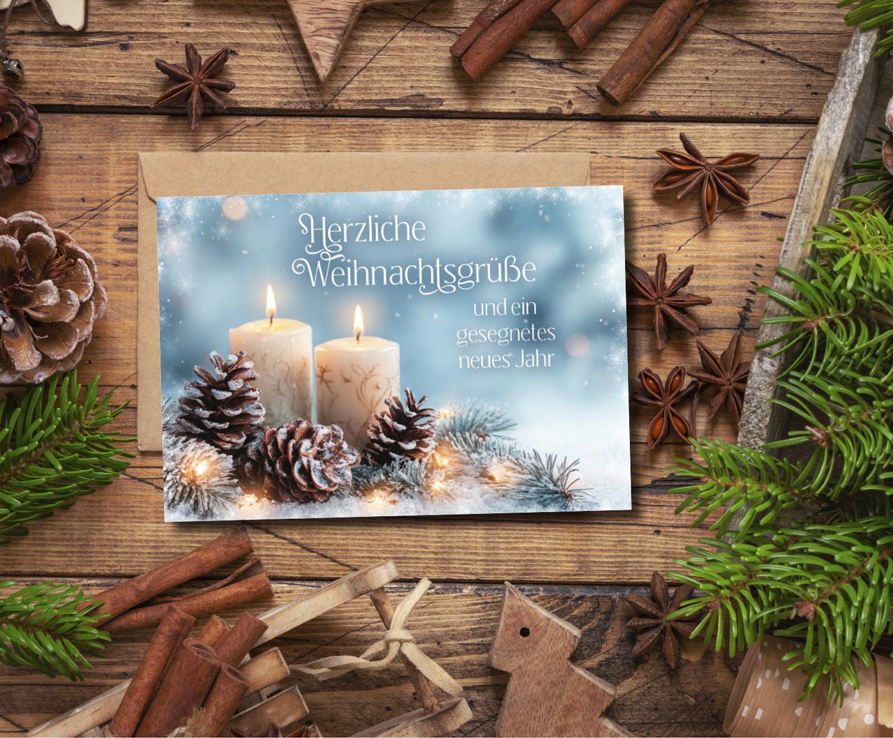Faltkarte Herzliche Weihnachtsgrüße