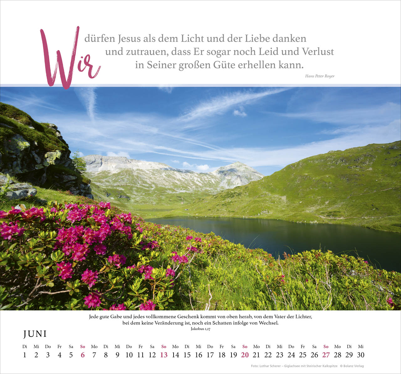 Fels meiner Stärke 2027 – Wandkalender