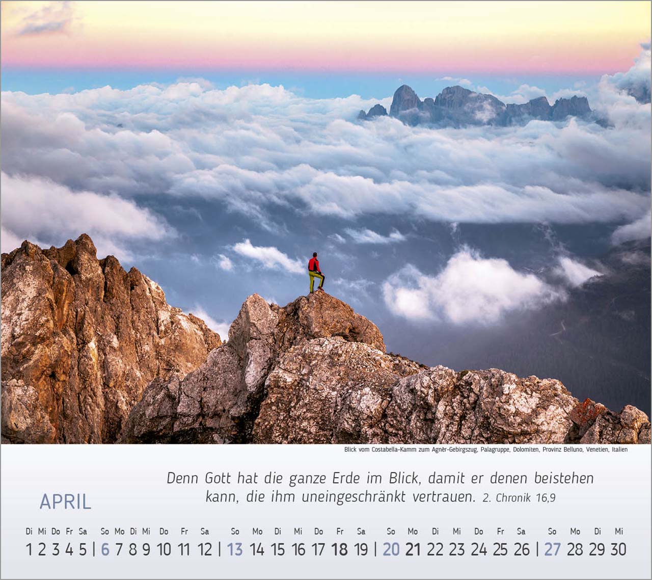 Wunderbare Bergwelt Tischkalender