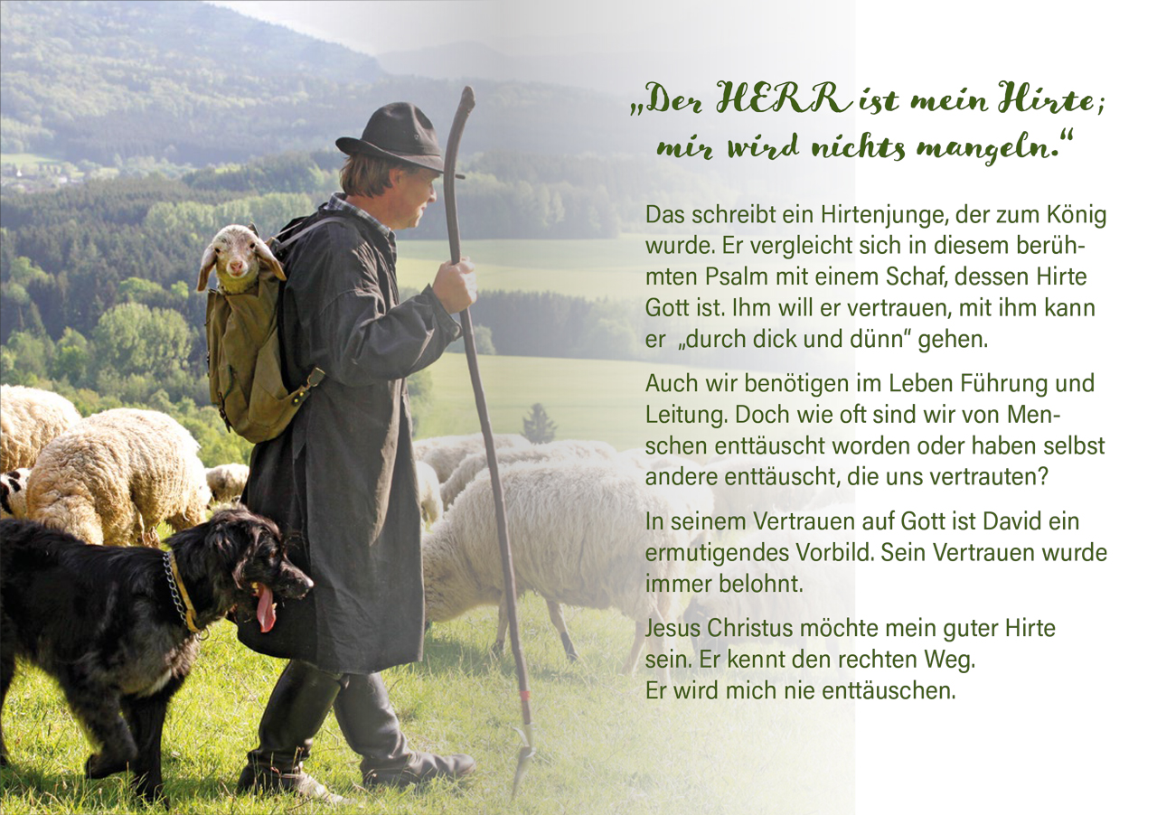 Grußheft Psalm 23 - für alle Tage