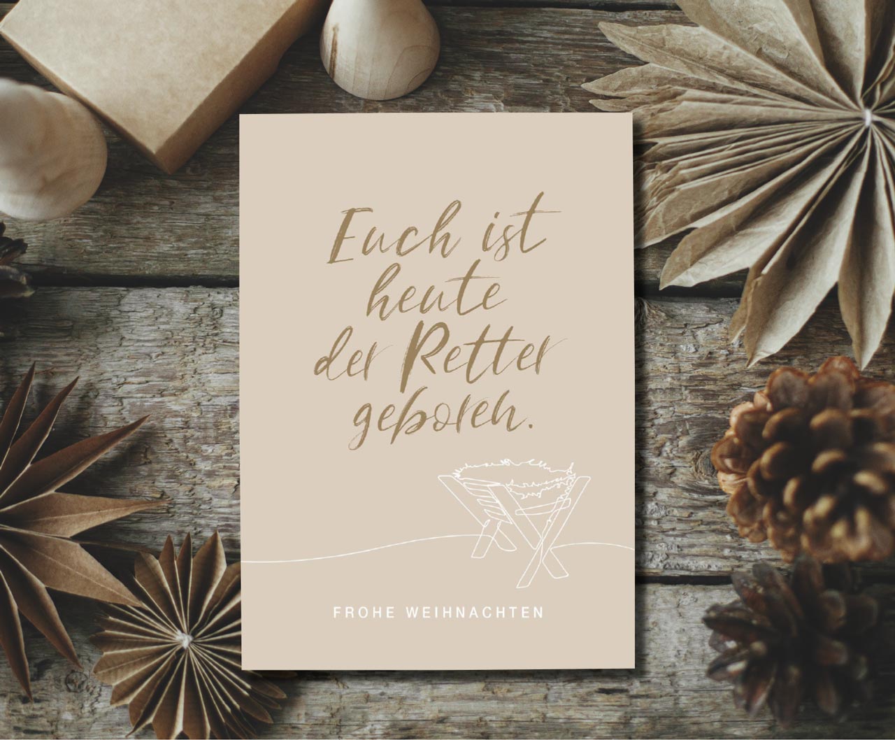 Postkarte Frohe Weihnachten
