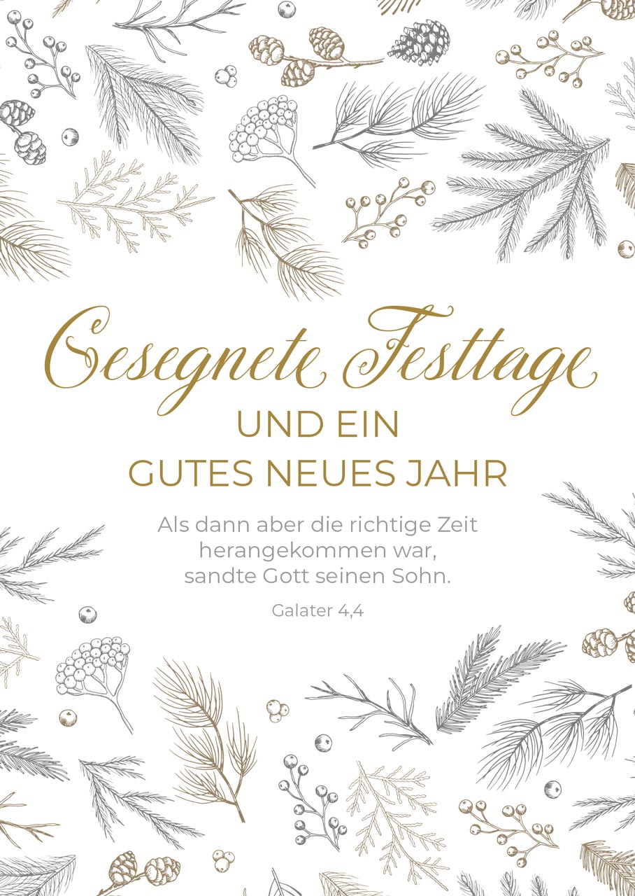 Postkarte gesegnete Festtage