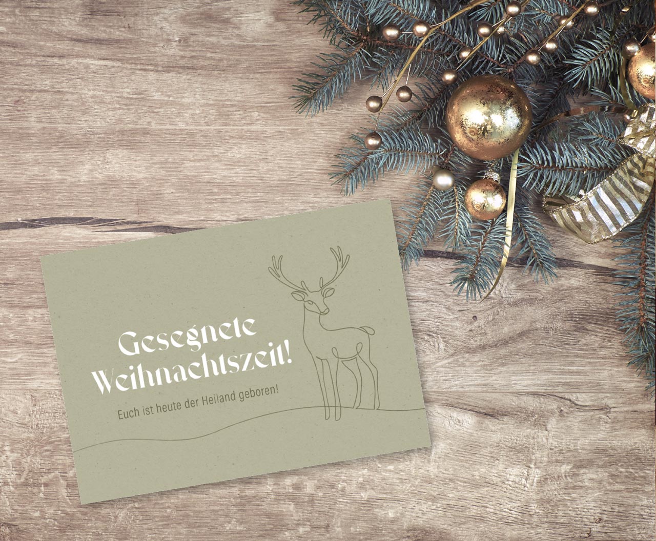Postkarte Gesegnete Weihnachtszeit!