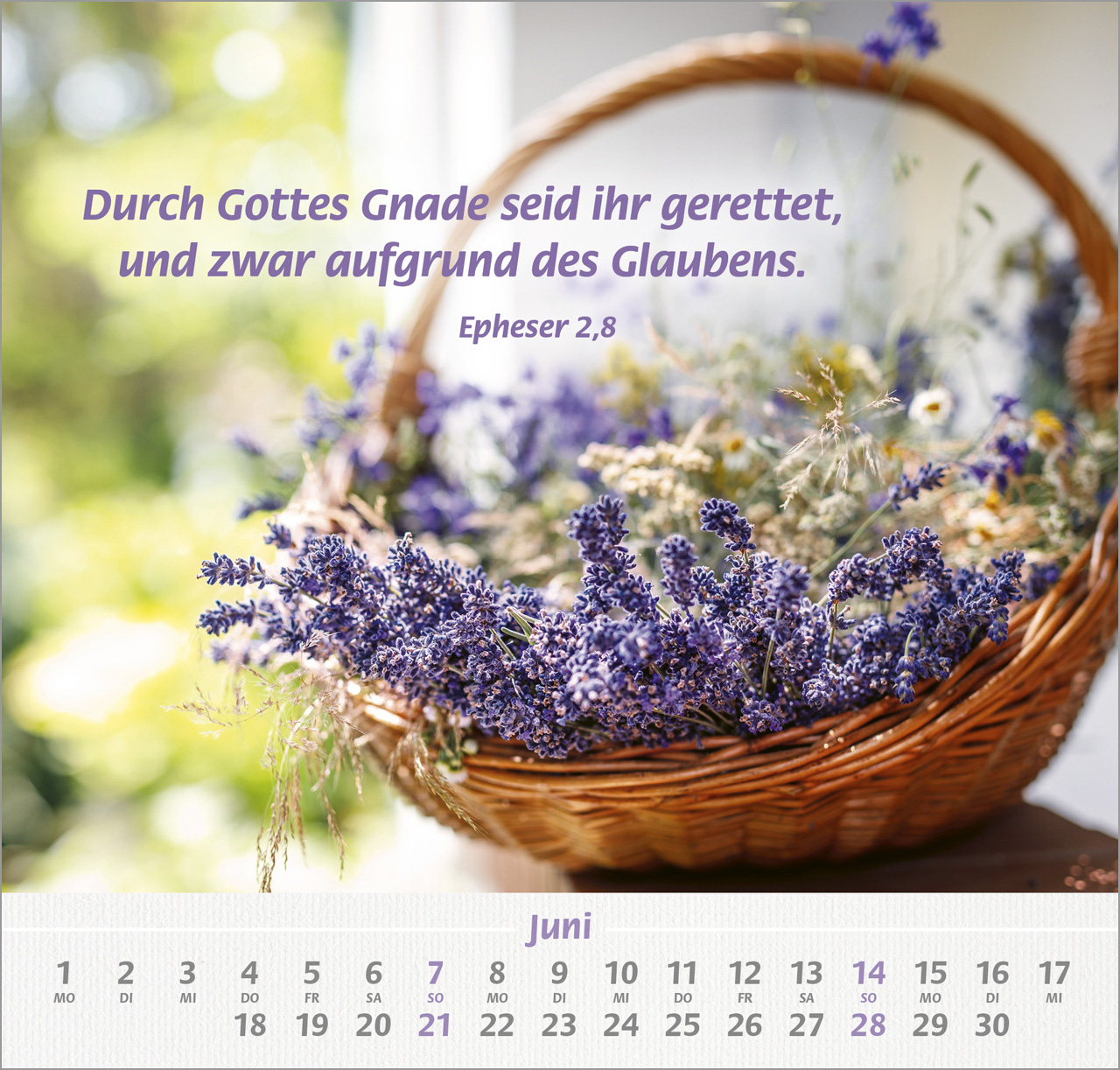 Denn du bist bei mir Wandkalender 2026