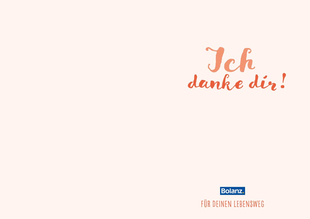 Grußheft - Ich danke dir!