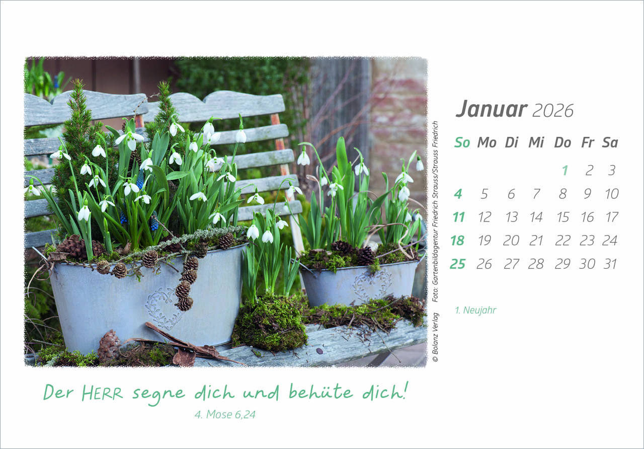 Die Güte Gottes preisen 2026 - Tischkalender