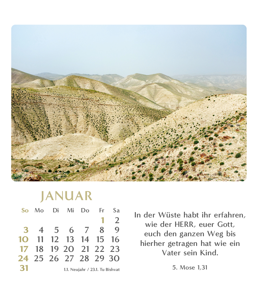 Geliebtes Israel 2027 – Tischkalender