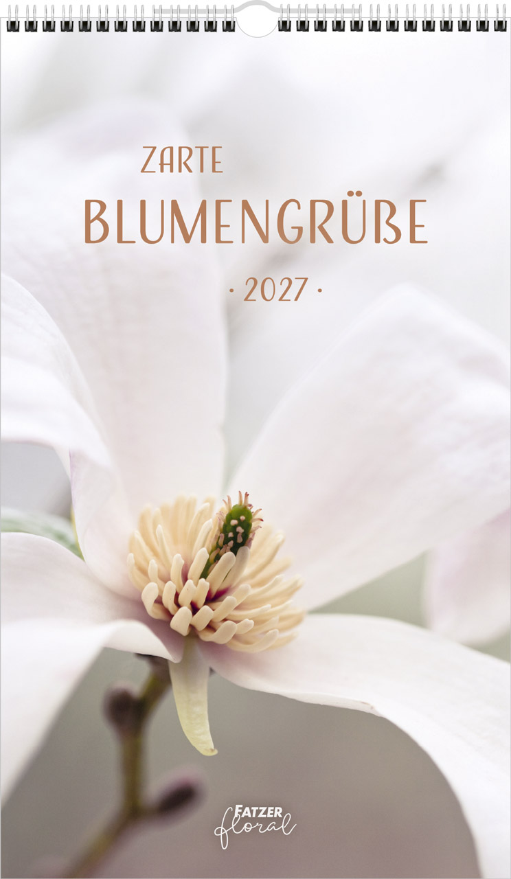 Zarte Blumengrüße 2027 – Posterkalender