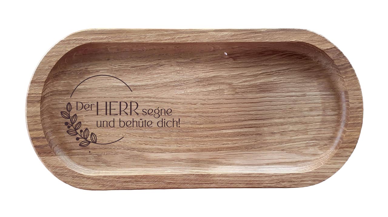 Holztablett - Der Herr segne und behüte dich