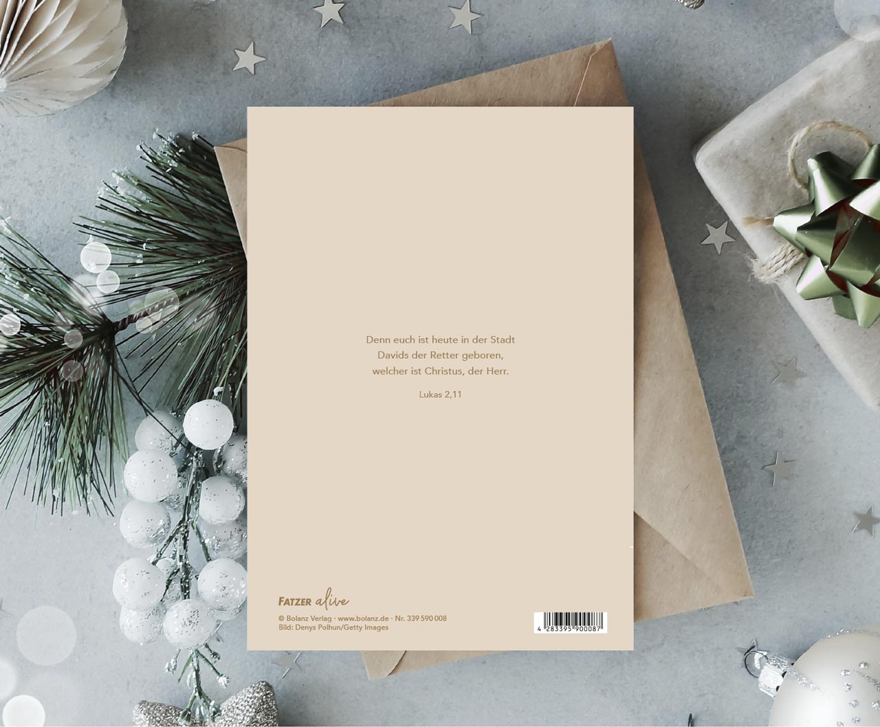 Faltkarte Frohe Weihnachten Krippe