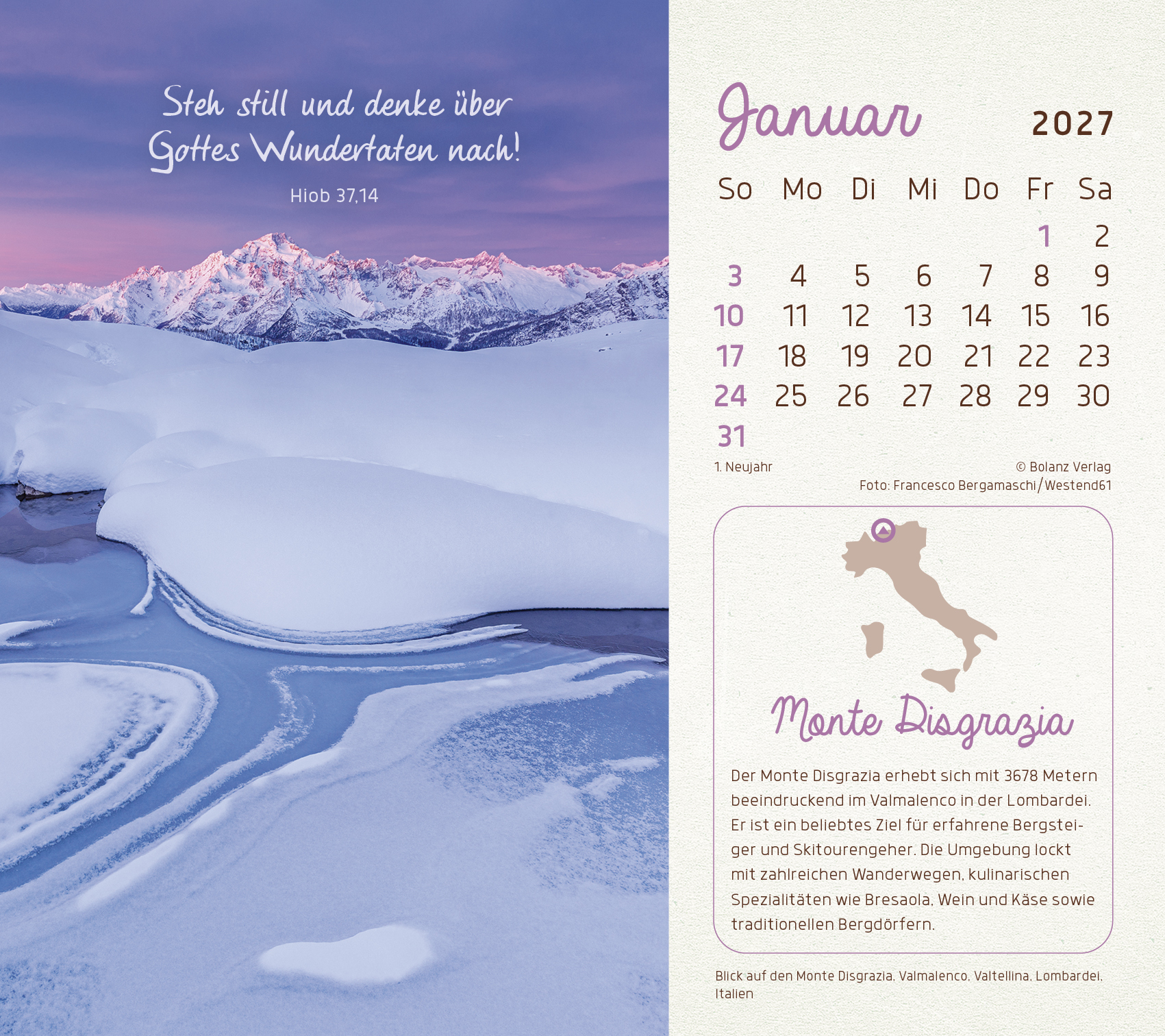 Faszinierende Schöpfung 2027 – Tischkalender