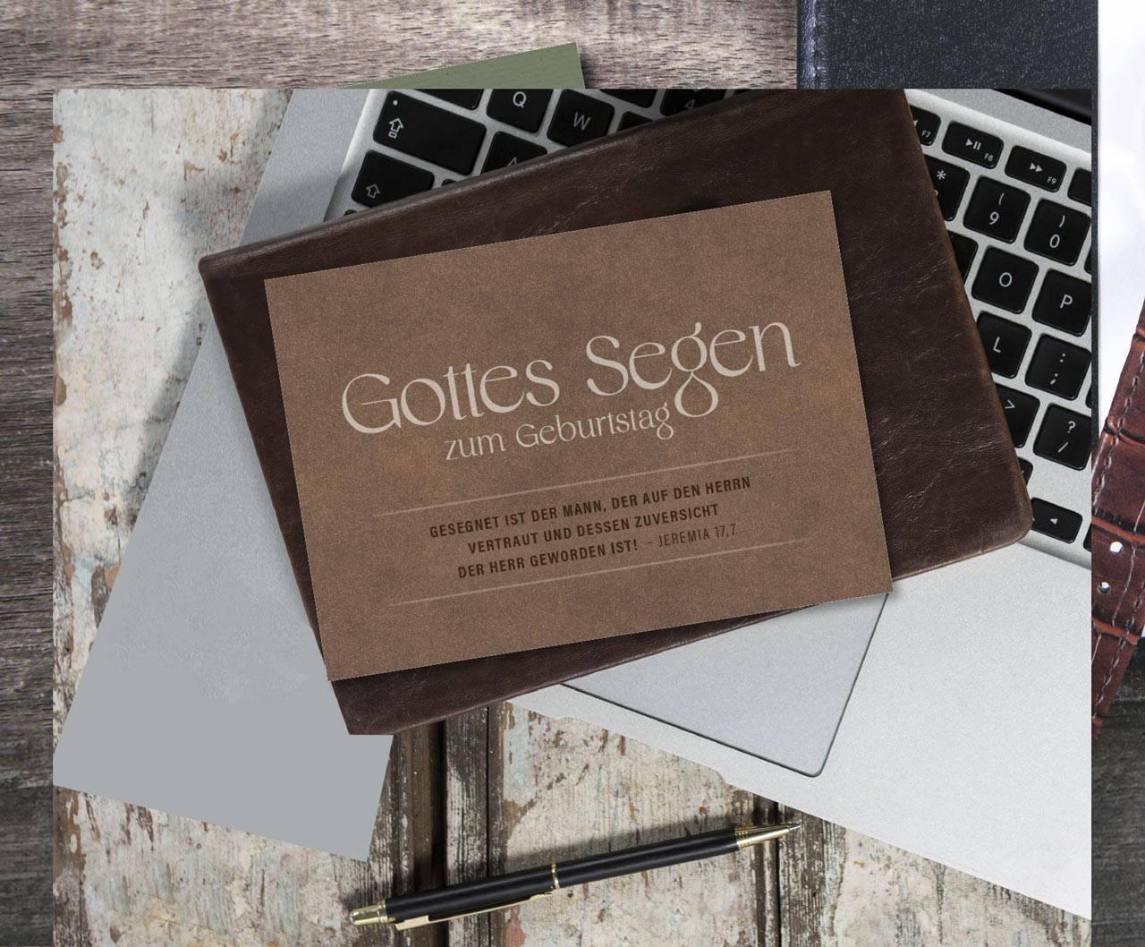 Postkarte Gottes Segen zum Geburtstag