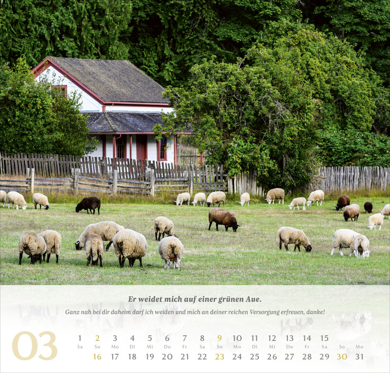 Psalm 23 Wandkalender