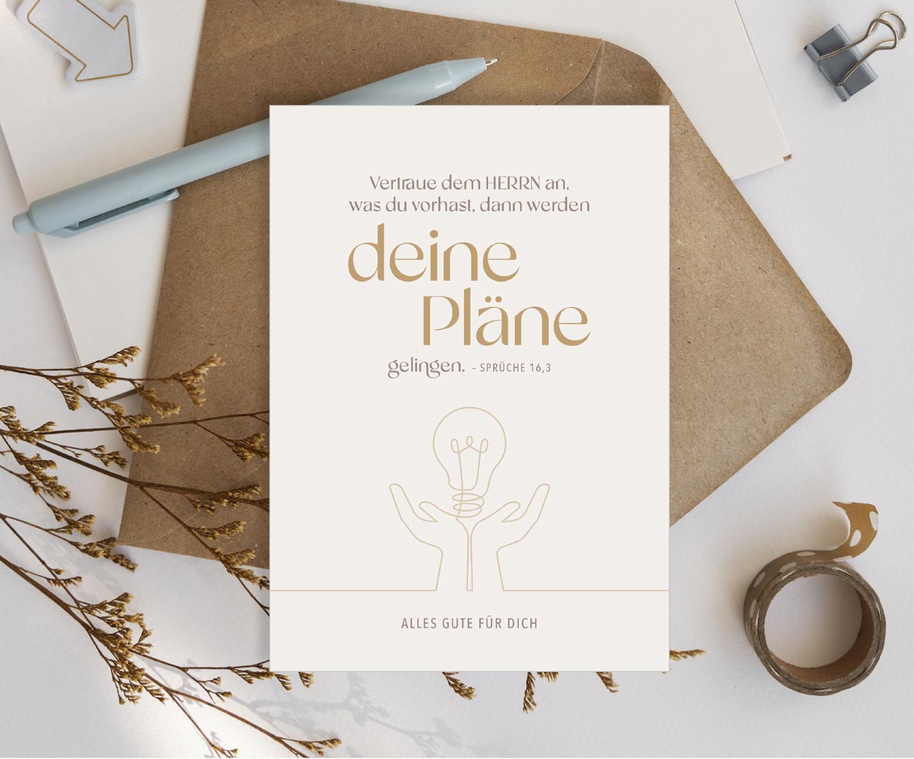 Faltkarte Einsegnung