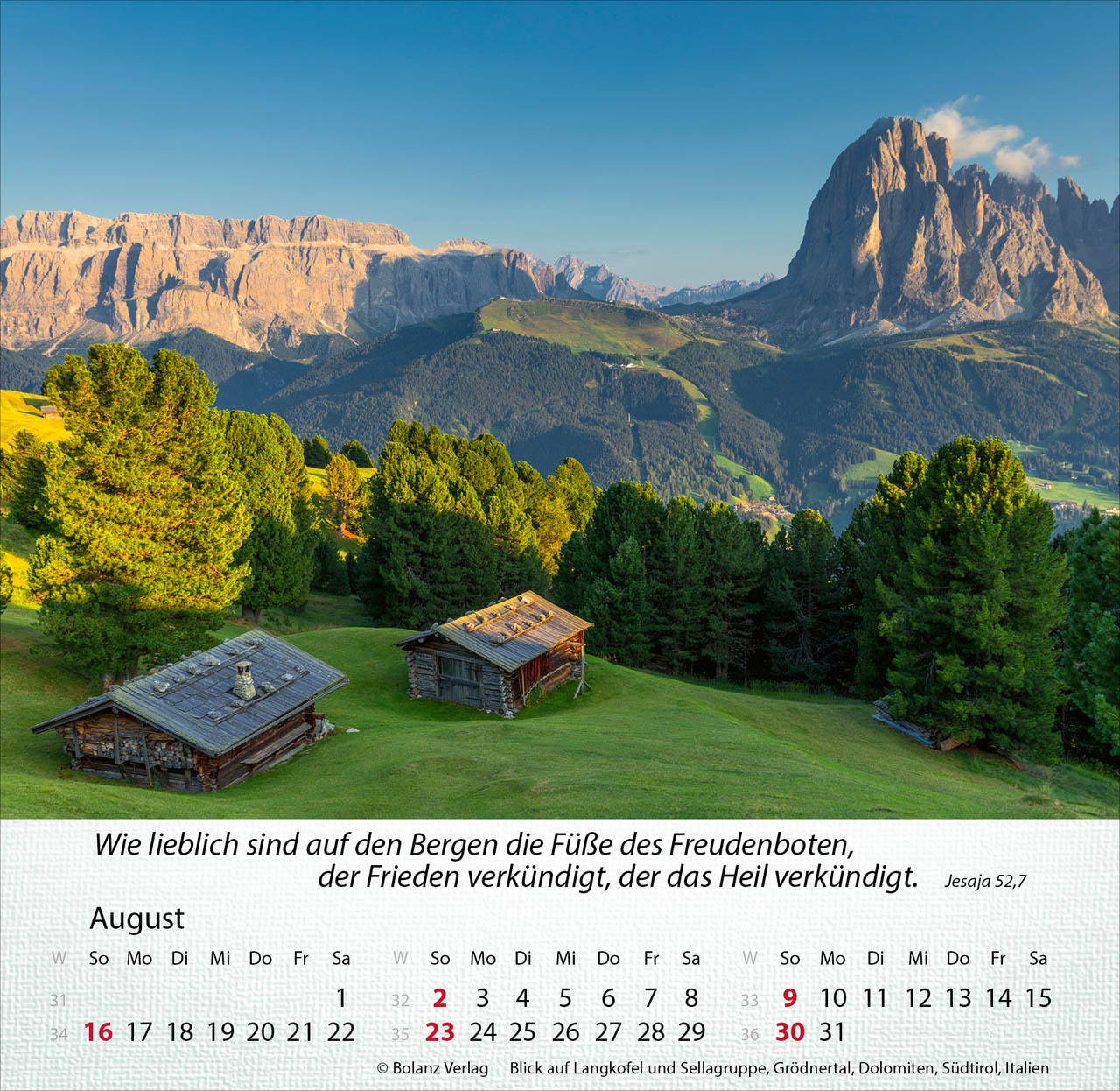 Berge 2026 - Tischkalender Berge 2026 - Tischkalender