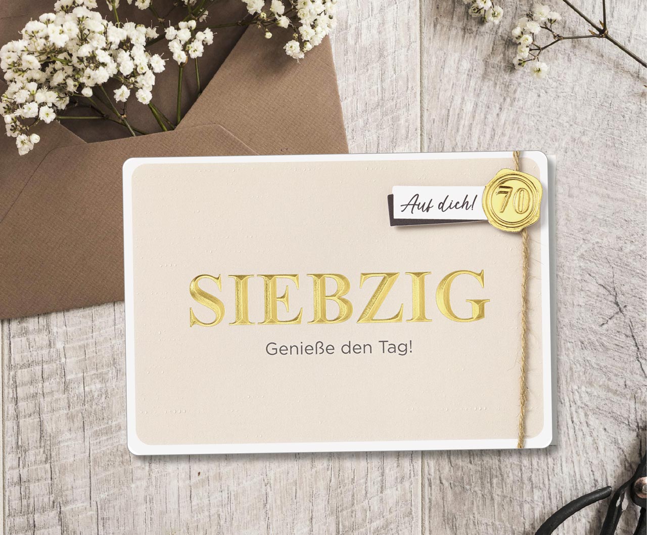Faltkarte Geburtstag 70