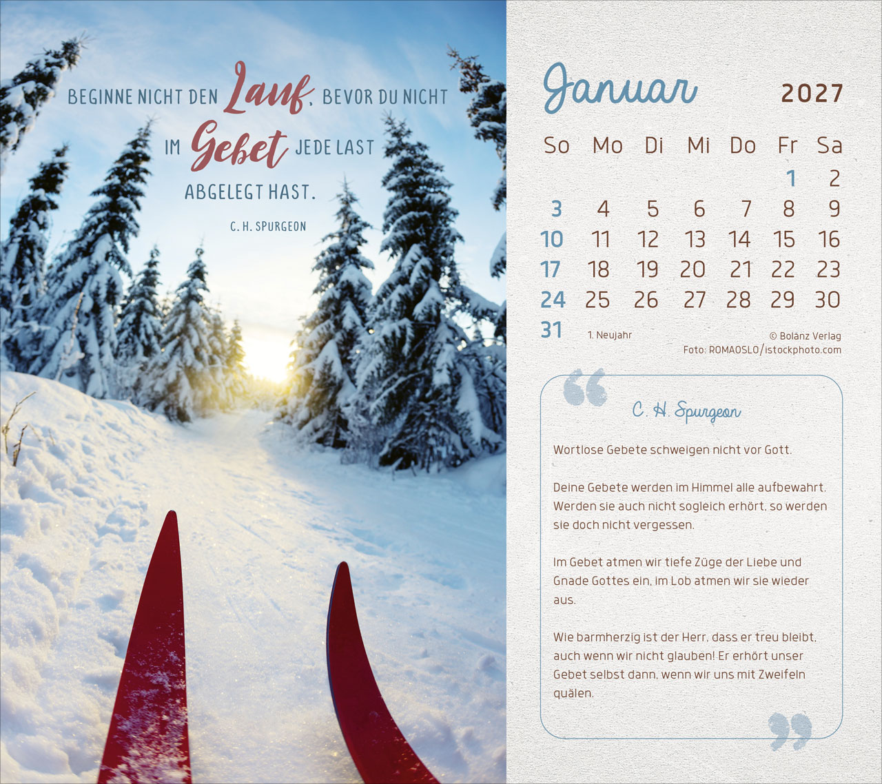 Mit seiner Kraft 2027 – Tischkalender