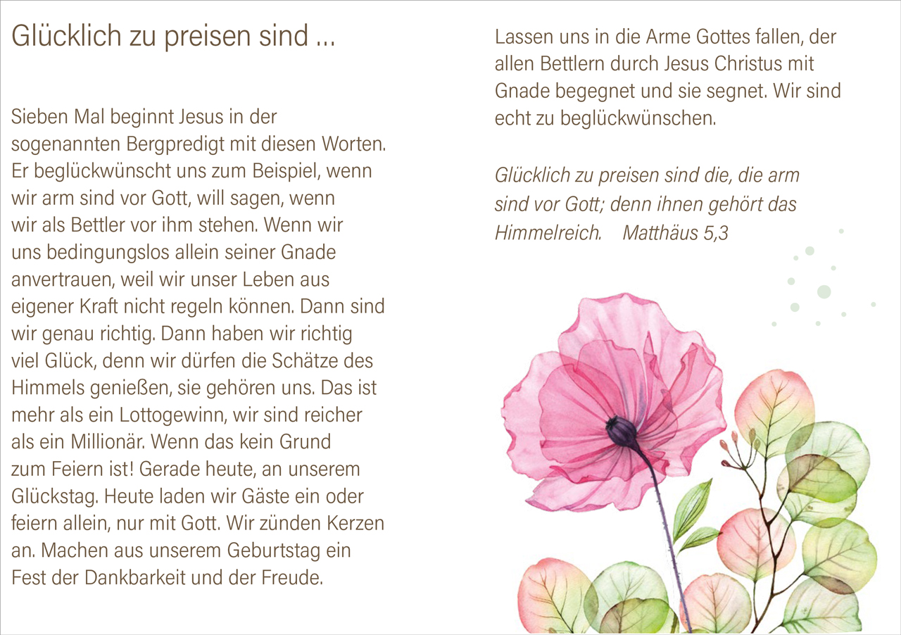 Grußheft - Viel Glück und viel Segen