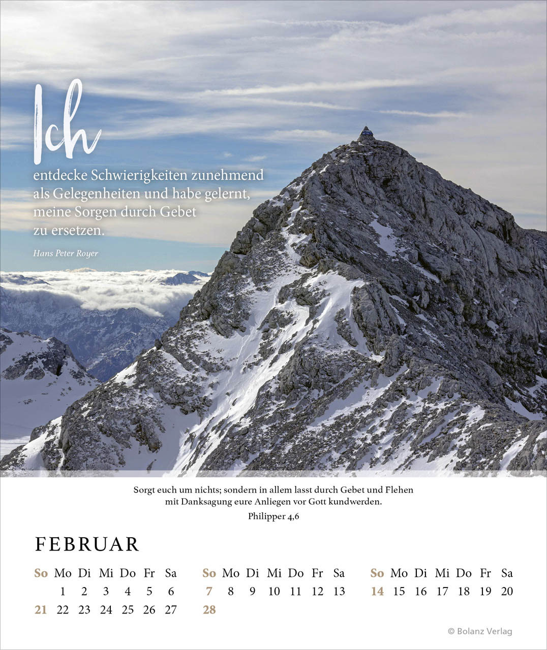 Fels meiner Stärke 2027 – Tischkalender