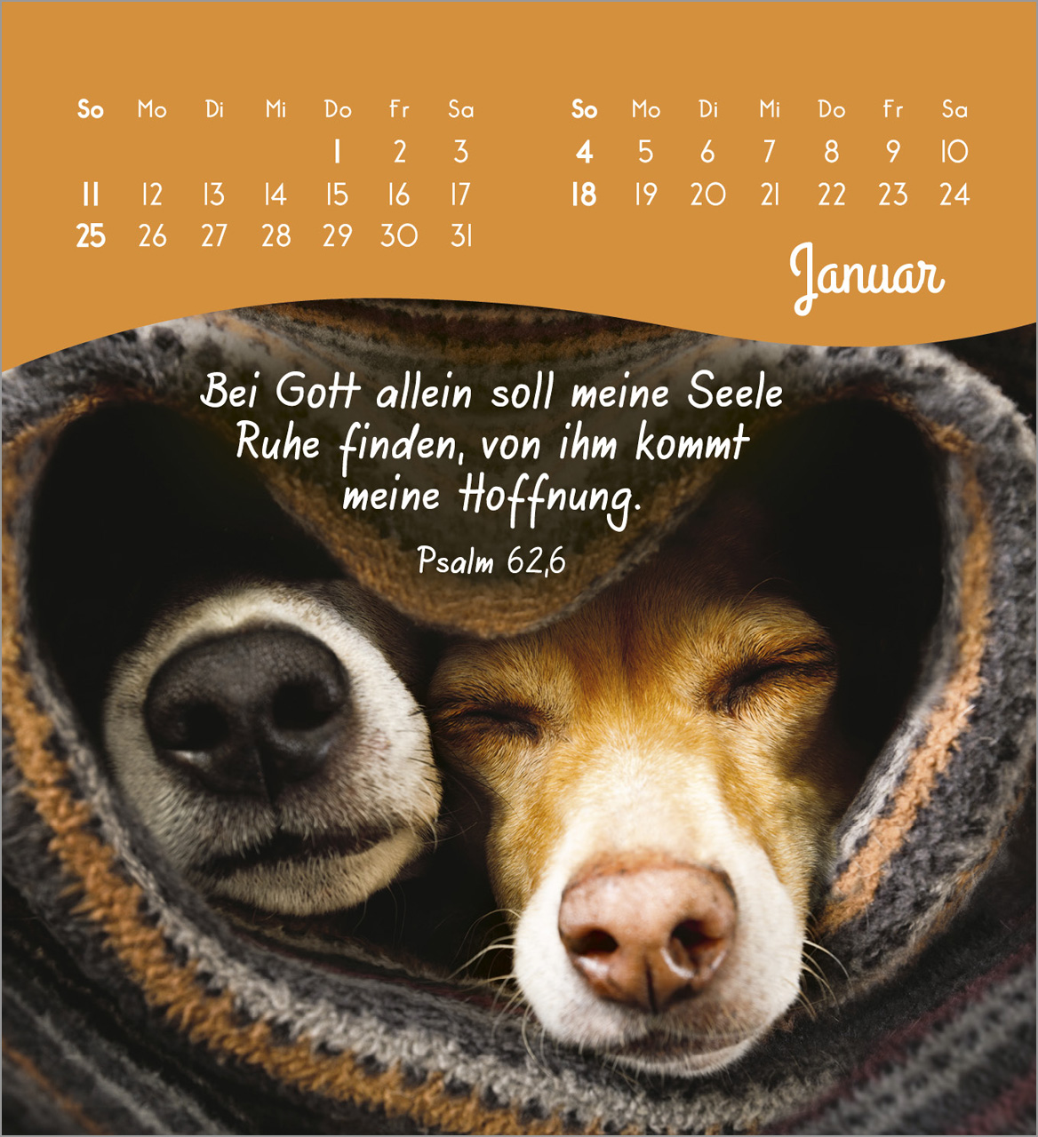 Von Herzen ein glückliches Jahr Tischkalender 2026