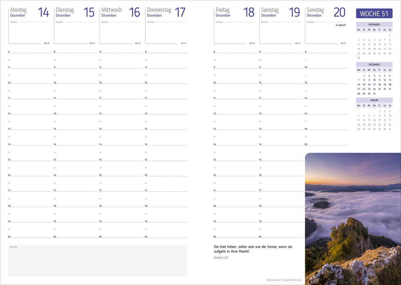 Agenda – Für jeden Tag 2027
