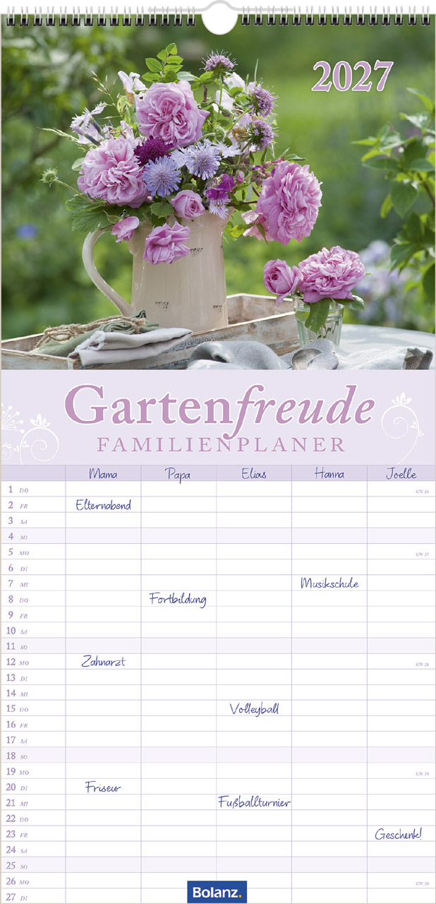 Gartenfreude 2027 – Familienplaner