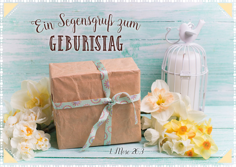 Postkarte Geburtstag Segensgruß