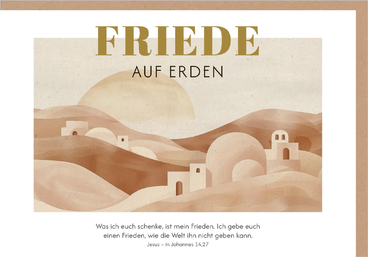 Faltkarte Friede auf Erden