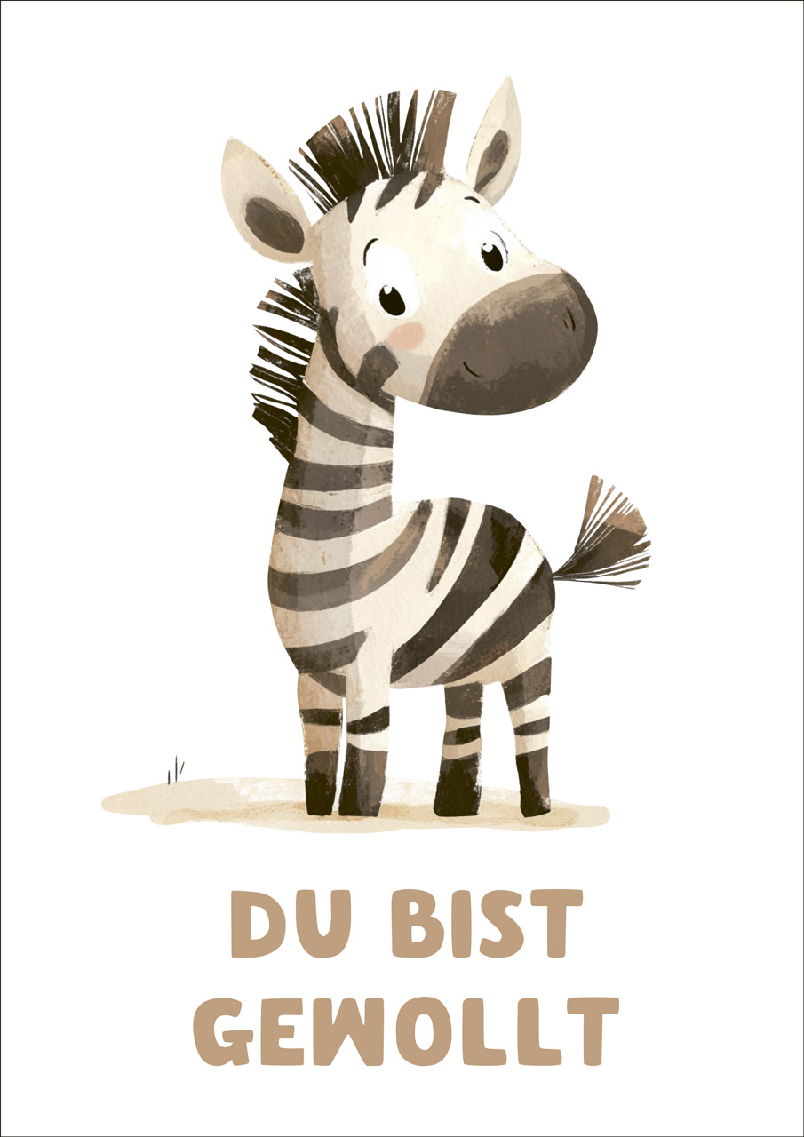 Poster Zebra A3