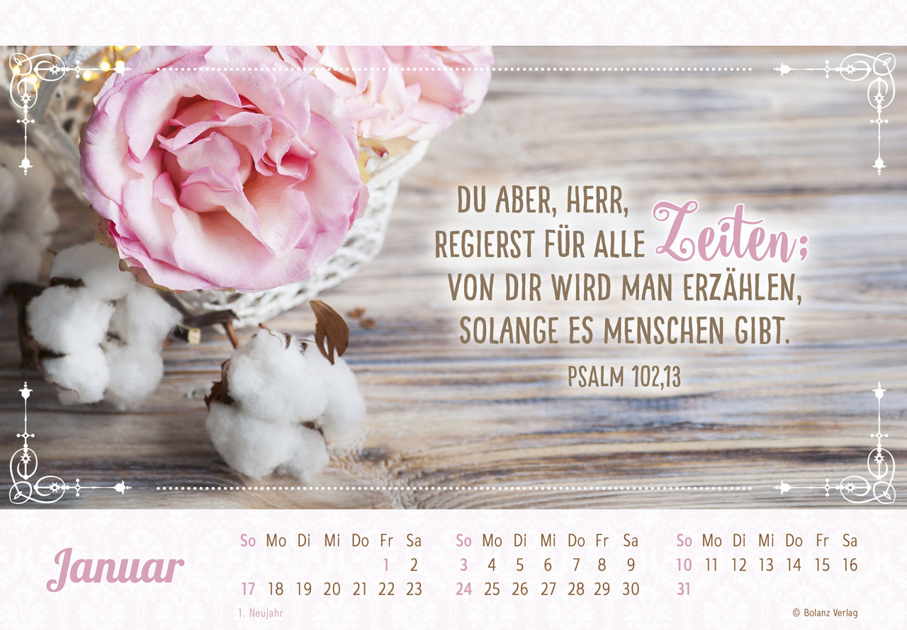 Herzliche Worte für dich 2027 – Panoramakalender