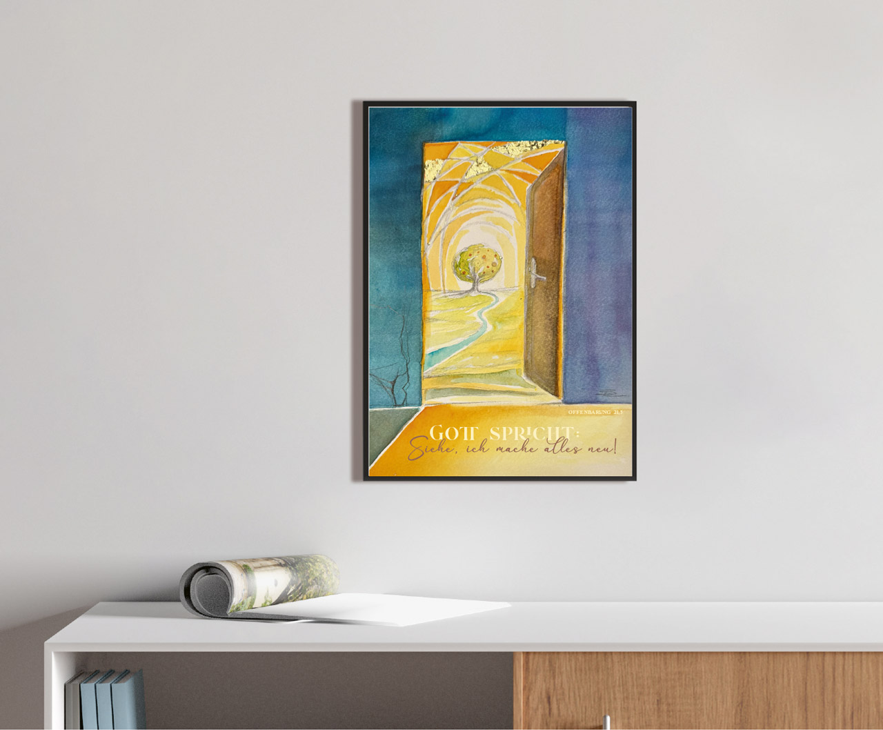 Poster Jahreslosung Simone Riedel A3
