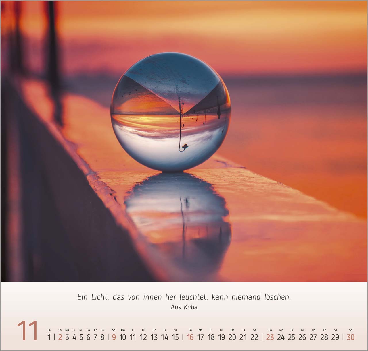 Licht Impressionen Wandkalender