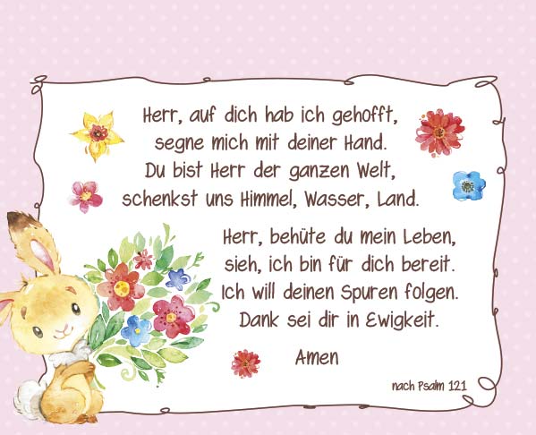 Postkartenaufstellbuch Kindergebete
