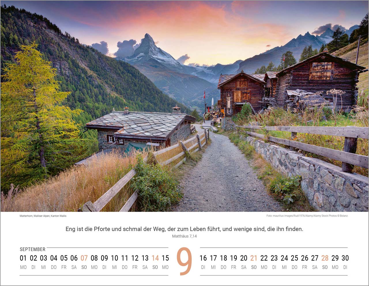 Switzerland - Wandkalender 2025