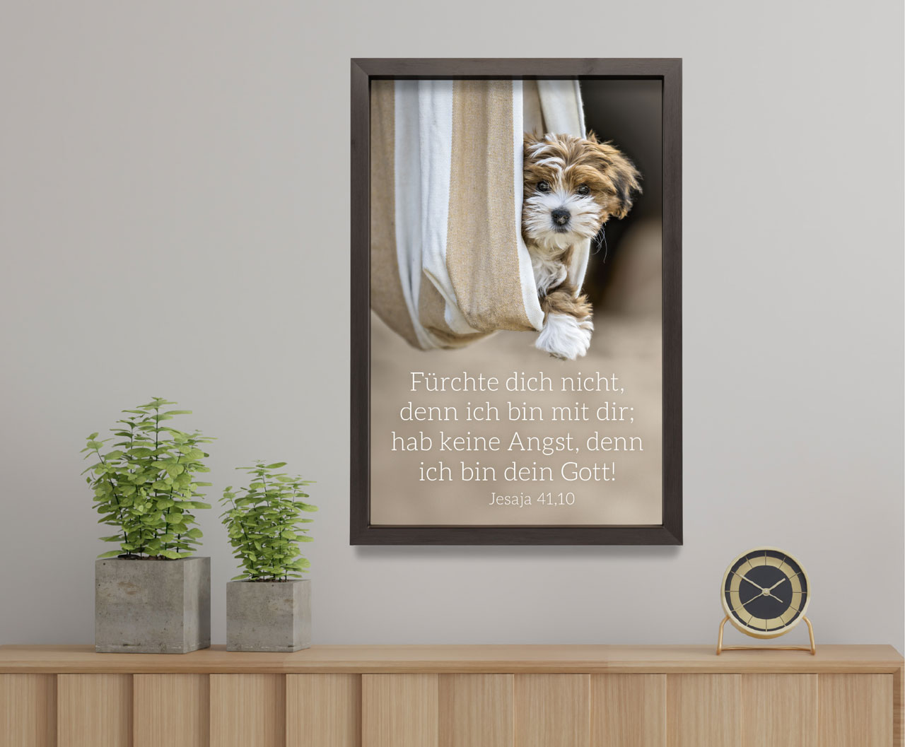 Poster Jahreslosung 2027 Hund A2