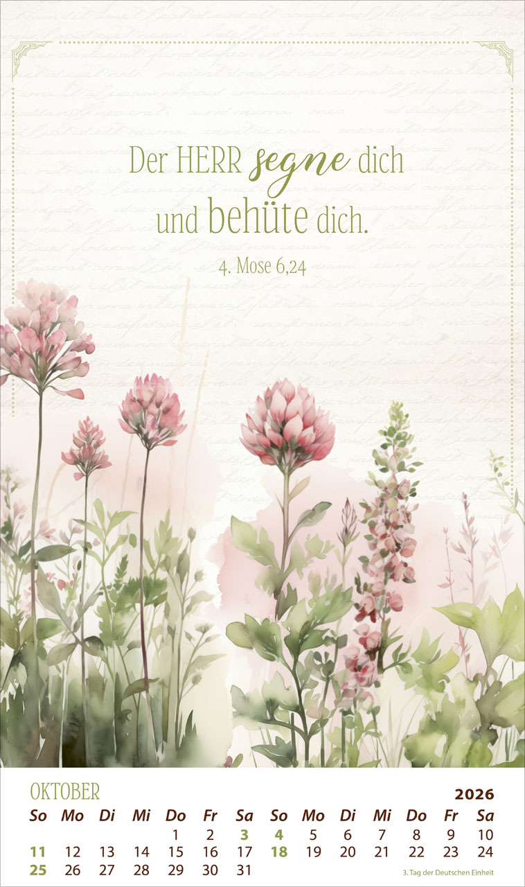 Die Kraft der Worte 2026 - Posterkalender