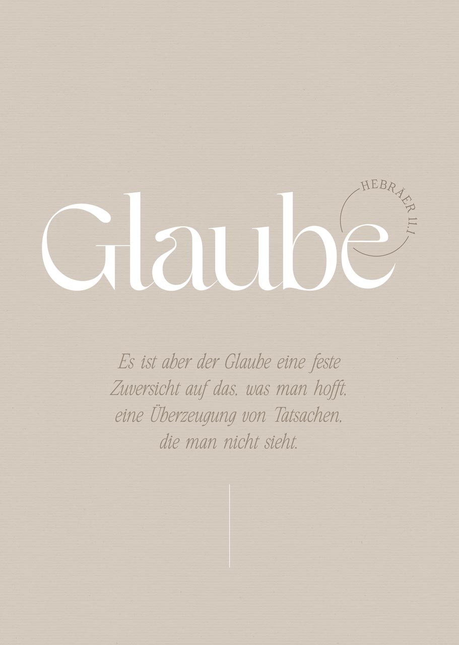 Poster Fatzer Glaube A3