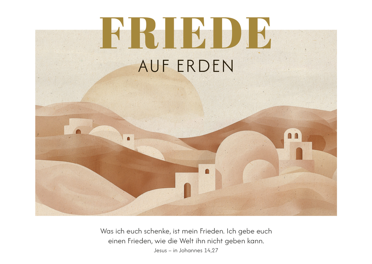 Postkarte Friede auf Erden