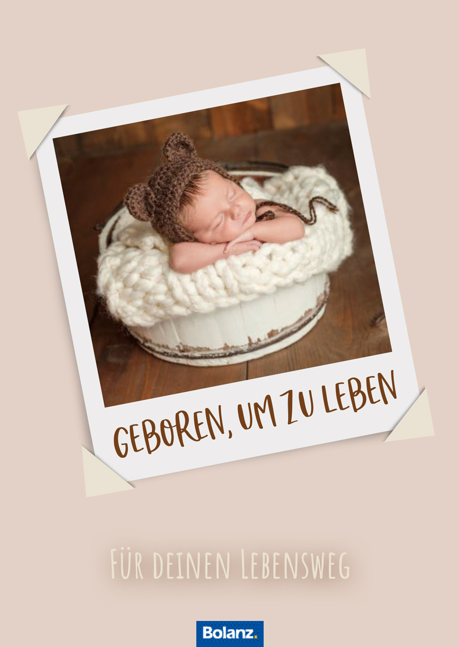 Grußheft zur Geburt